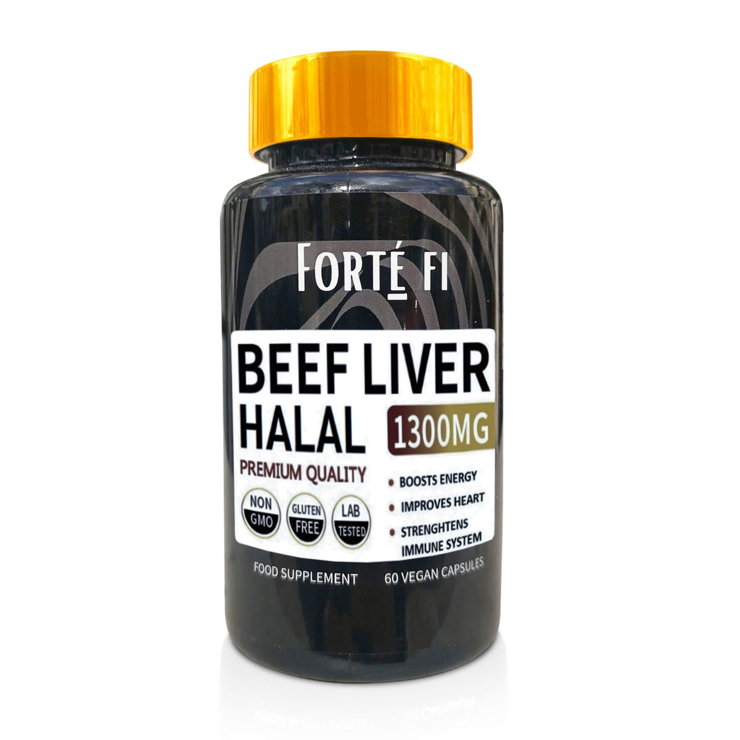 Halal beef liver capsules UK bottle