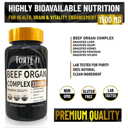 Halal Grass Fed Beef Organ Capsules